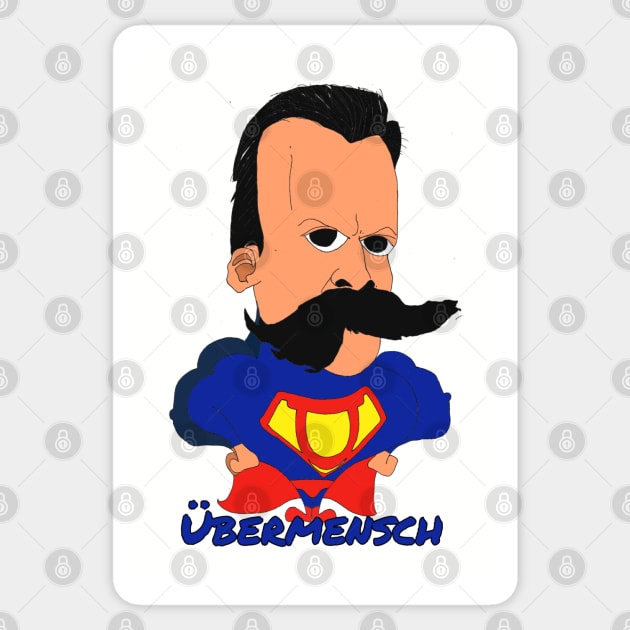 Übermensch Nietzsche Sticker by Galaxia